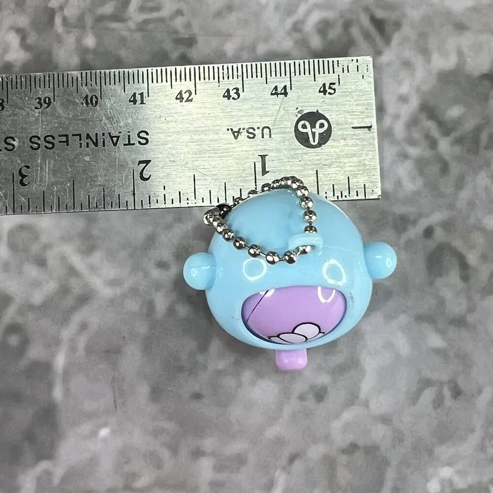 Light Blue Bunny Keychain Peace Sign Hand Gesture Y2K Kawaii Figural Keyring